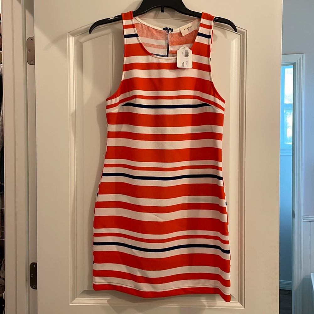 Everly boutique, orange & blue game day dress - Picture 1 of 3